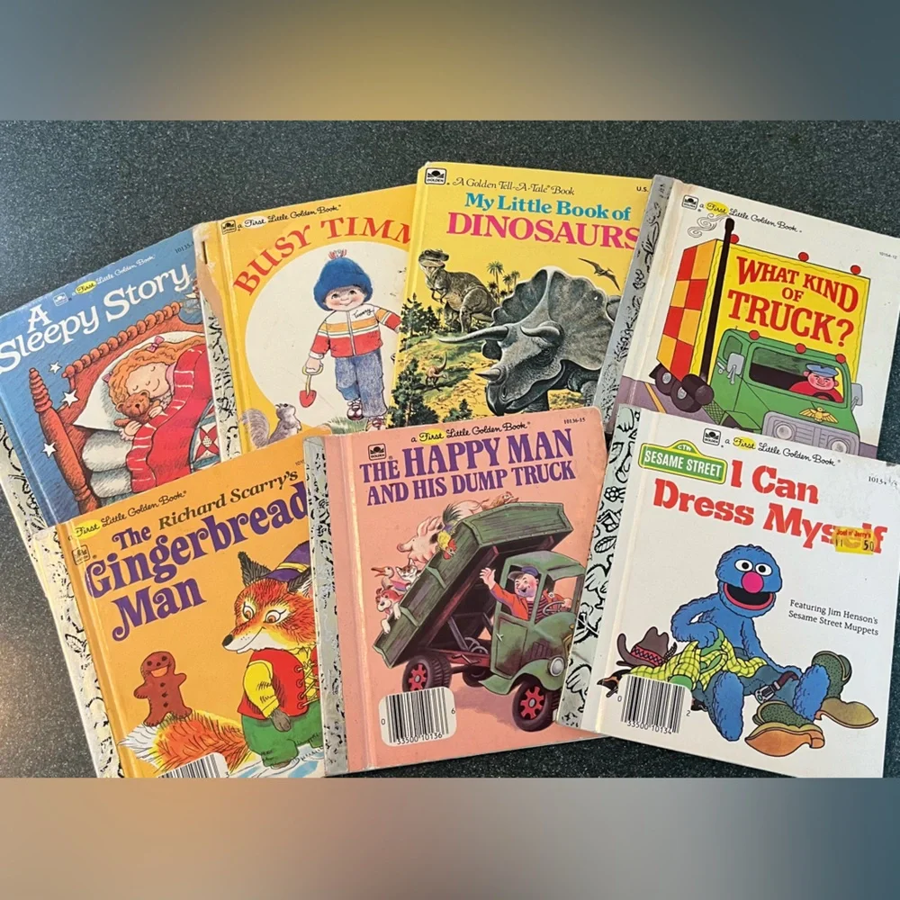 A first Little golden book group of 7 little books